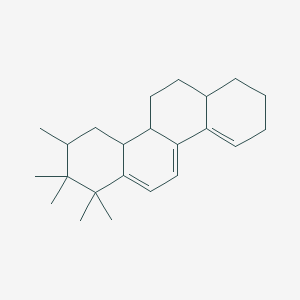 molecular formula C23H34 B14348789 1,1,2,2,3-Pentamethyl-1,2,3,4,4A,4B,5,6,6A,7,8,9-dodecahydrochrysene CAS No. 93644-21-4