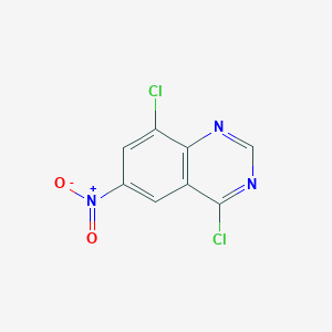 molecular formula C8H3Cl2N3O2 B1434880 4,8-Dichloro-6-nitroquinazoline CAS No. 1565709-14-9