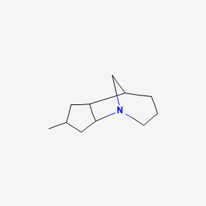 molecular formula C11H19N B14348846 7-Methyloctahydro-2H-1,5-methanocyclopenta[b]azepine CAS No. 91046-39-8