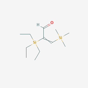 2-(Triethylsilyl)-3-(trimethylsilyl)prop-2-enal