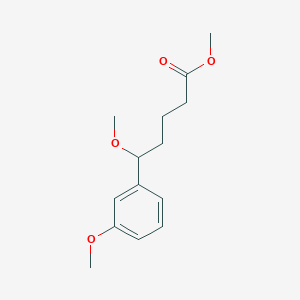 molecular formula C14H20O4 B1434889 Methyl 5-methoxy-5-(3-methoxyphenyl)pentanoate CAS No. 1803593-25-0