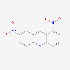 molecular formula C13H7N3O4 B14348899 1,7-Dinitroacridine CAS No. 91000-41-8