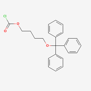 4-(Triphenylmethoxy)butyl carbonochloridate