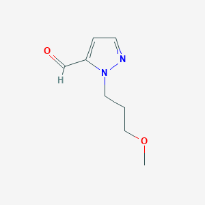 molecular formula C8H12N2O2 B1434892 1-(3-methoxypropyl)-1H-pyrazole-5-carbaldehyde CAS No. 1803611-86-0