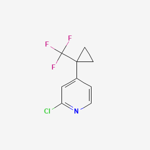 2-Chloro-4-[1-(trifluoromethyl)cyclopropyl]pyridine