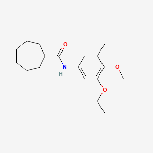 N-(3,4-Diethoxy-5-methylphenyl)cycloheptanecarboxamide