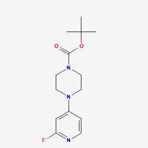molecular formula C14H20FN3O2 B1434902 叔丁基4-(2-氟吡啶-4-基)哌嗪-1-羧酸酯 CAS No. 1699599-54-6