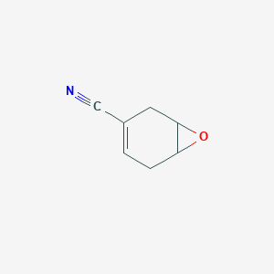 molecular formula C7H7NO B14349036 7-Oxabicyclo[4.1.0]hept-3-ene-3-carbonitrile CAS No. 92836-13-0