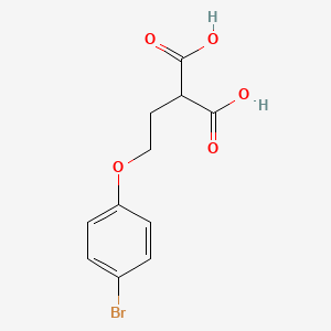 [2-(4-Bromophenoxy)ethyl]propanedioic acid