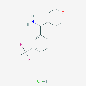 Oxan-4-yl[3-(trifluoromethyl)phenyl]methanamine hydrochloride