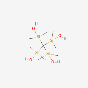 molecular formula C9H28O4Si4 B14349067 Methanetetrayltetrakis(dimethylsilanol) CAS No. 91621-67-9