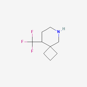 molecular formula C9H14F3N B1434909 9-(Trifluoromethyl)-6-azaspiro[3.5]nonane CAS No. 1803582-16-2