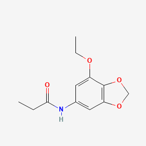 N-(7-Ethoxy-2H-1,3-benzodioxol-5-yl)propanamide