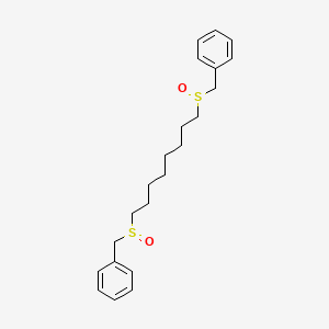 molecular formula C22H30O2S2 B14349101 1,1'-[Octane-1,8-diylbis(sulfinylmethylene)]dibenzene CAS No. 90301-86-3