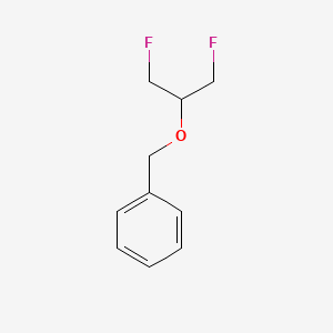 molecular formula C10H12F2O B14349115 {[(1,3-Difluoropropan-2-yl)oxy]methyl}benzene CAS No. 91922-66-6