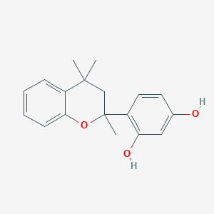 4-(2,4,4-Trimethyl-3,4-dihydro-2H-1-benzopyran-2-yl)benzene-1,3-diol