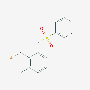 1-[(Benzenesulfonyl)methyl]-2-(bromomethyl)-3-methylbenzene