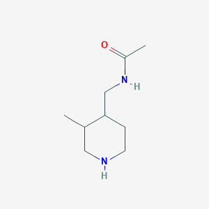 molecular formula C9H18N2O B1434918 N-[(3-Methylpiperidin-4-yl)methyl]acetamide CAS No. 1596633-30-5