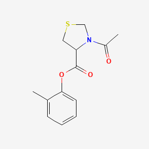 2-Methylphenyl 3-acetyl-1,3-thiazolidine-4-carboxylate