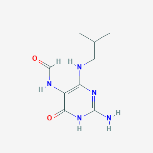 2-Amino-4-hydroxy-6-(isobutylamino)-5-pyrimidinylformamide