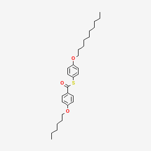 S-[4-(Decyloxy)phenyl] 4-(hexyloxy)benzene-1-carbothioate