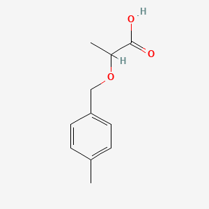molecular formula C11H14O3 B1434926 2-[(4-甲基苯基)甲氧基]丙酸 CAS No. 1593041-00-9