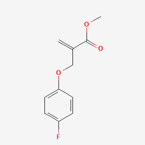 molecular formula C11H11FO3 B14349316 Methyl 2-[(4-fluorophenoxy)methyl]prop-2-enoate CAS No. 93240-82-5