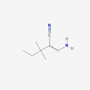 2-(Aminomethylidene)-3,3-dimethylpentanenitrile