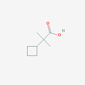 molecular formula C8H14O2 B1434934 2-Cyclobutyl-2-methylpropanoic acid CAS No. 1603359-47-2