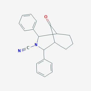 9-Oxo-2,4-diphenyl-3-azabicyclo[3.3.1]nonane-3-carbonitrile