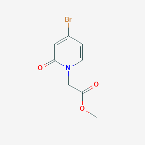 Methyl 2-(4-bromo-2-oxo-1,2-dihydropyridin-1-yl)acetate