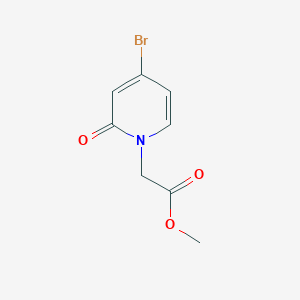 molecular formula C8H8BrNO3 B1434935 Methyl 2-(4-bromo-2-oxo-1,2-dihydropyridin-1-yl)acetate CAS No. 1629672-68-9