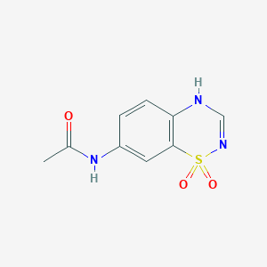 N-(1,1-dioxo-4H-1lambda6,2,4-benzothiadiazin-7-yl)acetamide