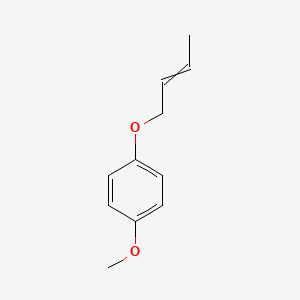 molecular formula C11H14O2 B14349377 Benzene, 1-(2-butenyloxy)-4-methoxy- CAS No. 95753-67-6