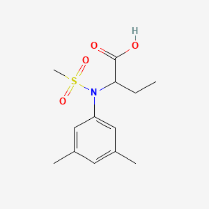 molecular formula C13H19NO4S B1434941 2-[(3,5-二甲苯基)(甲磺酰)氨基]丁酸 CAS No. 1858241-14-1