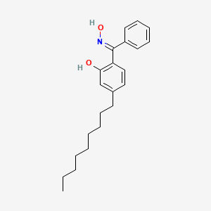 molecular formula C22H29NO2 B14349413 2-[(E)-N-hydroxy-C-phenylcarbonimidoyl]-5-nonylphenol 