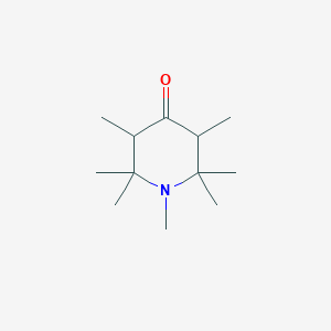 molecular formula C12H23NO B14349424 1,2,2,3,5,6,6-Heptamethylpiperidin-4-one CAS No. 92884-78-1