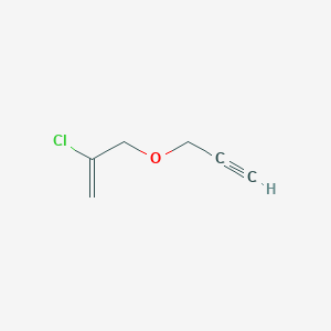 molecular formula C6H7ClO B14349452 2-Chloro-3-[(prop-2-yn-1-yl)oxy]prop-1-ene CAS No. 90262-32-1