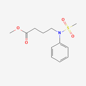 Methyl 4-[(methylsulfonyl)(phenyl)amino]butanoate
