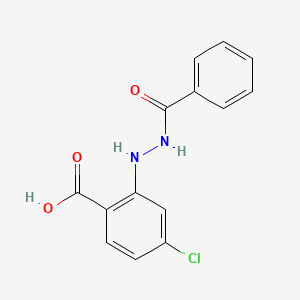 2-(2-Benzoylhydrazinyl)-4-chlorobenzoic acid