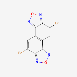 molecular formula C10H2Br2N4O2 B1434951 5,10-Dibromonaphtho[1,2-c:5,6-c']bis([1,2,5]oxadiazole) CAS No. 1437229-17-8