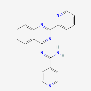 N-(2-(2-Pyridyl)-4-quinazolinyl)isonicotinamidine