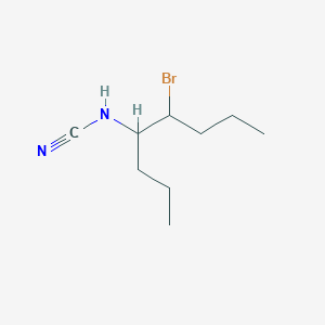 molecular formula C9H17BrN2 B14349531 (5-Bromooctan-4-yl)cyanamide CAS No. 90304-08-8