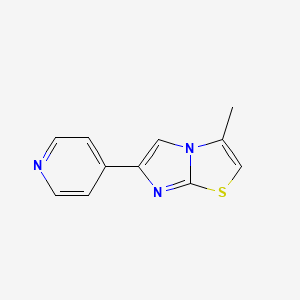 molecular formula C11H9N3S B14349544 3-Methyl-6-pyridin-4-ylimidazo[2,1-b][1,3]thiazole 