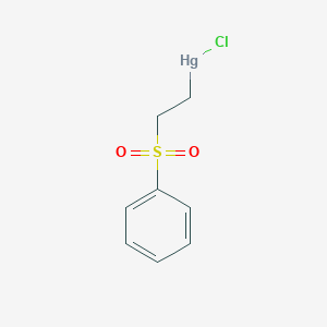 molecular formula C8H9ClHgO2S B14349590 [2-(Benzenesulfonyl)ethyl](chloro)mercury CAS No. 93832-67-8