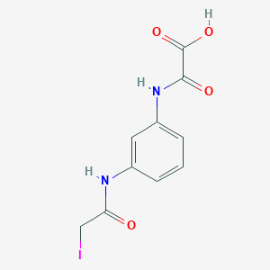 molecular formula C10H9IN2O4 B14349602 [3-(2-Iodoacetamido)anilino](oxo)acetic acid CAS No. 90842-68-5