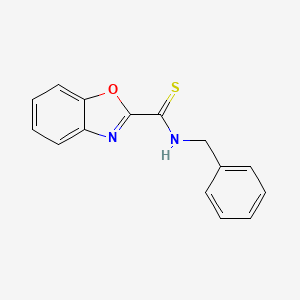 molecular formula C15H12N2OS B14349612 n-Benzyl-1,3-benzoxazole-2-carbothioamide CAS No. 90298-70-7