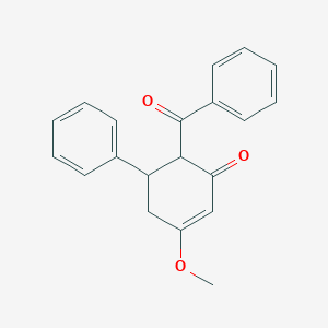 molecular formula C20H18O3 B14349630 2-Benzoyl-5-methoxy-1,6-dihydro[1,1'-biphenyl]-3(2H)-one CAS No. 96570-08-0