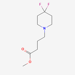 molecular formula C10H17F2NO2 B1434965 4-(4,4-Difluoropiperidin-1-yl)-butyric acid methyl ester CAS No. 1896964-16-1