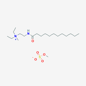 2-(Dodecanoylamino)-N,N-diethyl-N-methylethan-1-aminium methyl sulfate